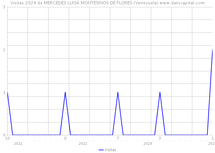 Visitas 2024 de MERCEDES LUISA MONTESINOS DE FLORES (Venezuela) 