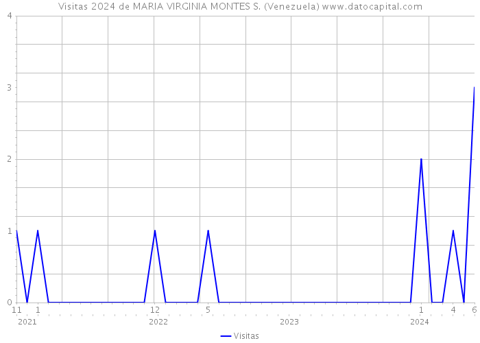 Visitas 2024 de MARIA VIRGINIA MONTES S. (Venezuela) 