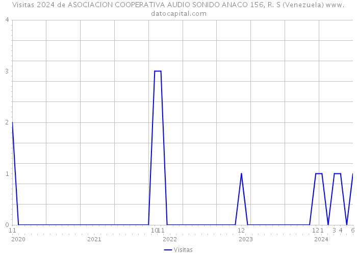 Visitas 2024 de ASOCIACION COOPERATIVA AUDIO SONIDO ANACO 156, R. S (Venezuela) 